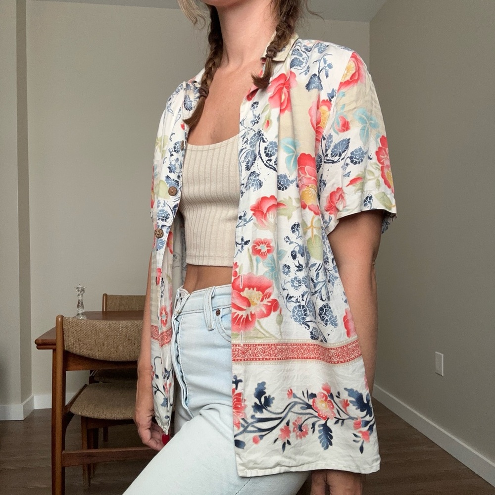 Silk Button Down